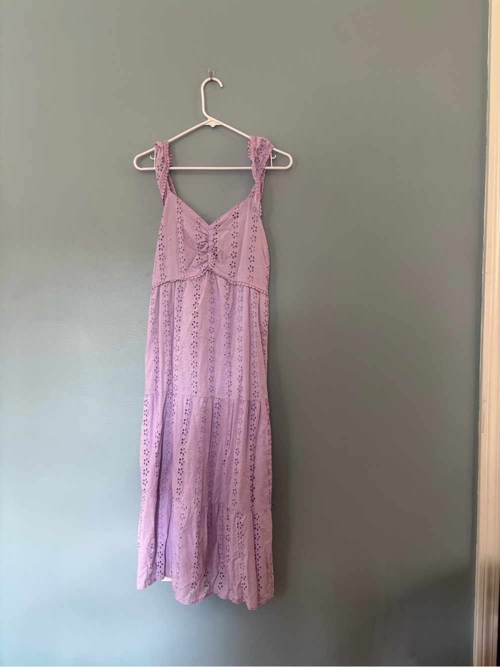 Sincerely Jules Lavender Eyelet Maxi Dress
